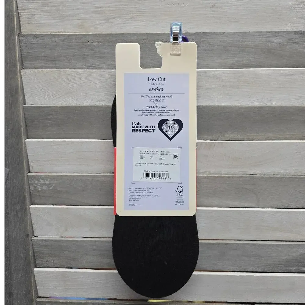 Women's 4pk Sport Liner Socks - Black | Peds | 5-10